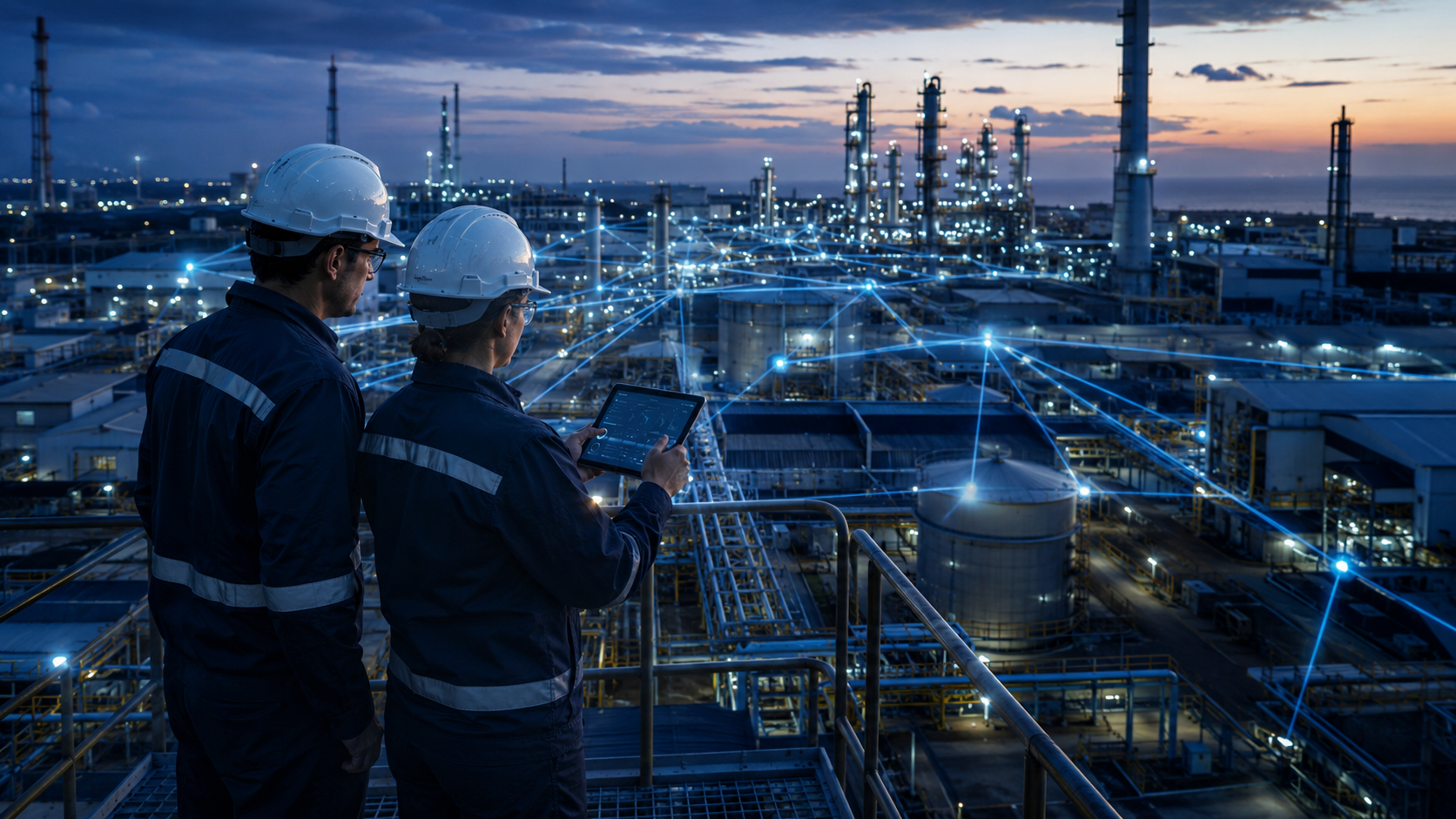Migration IBM Maximo — équipe projet en salle de pilotage
