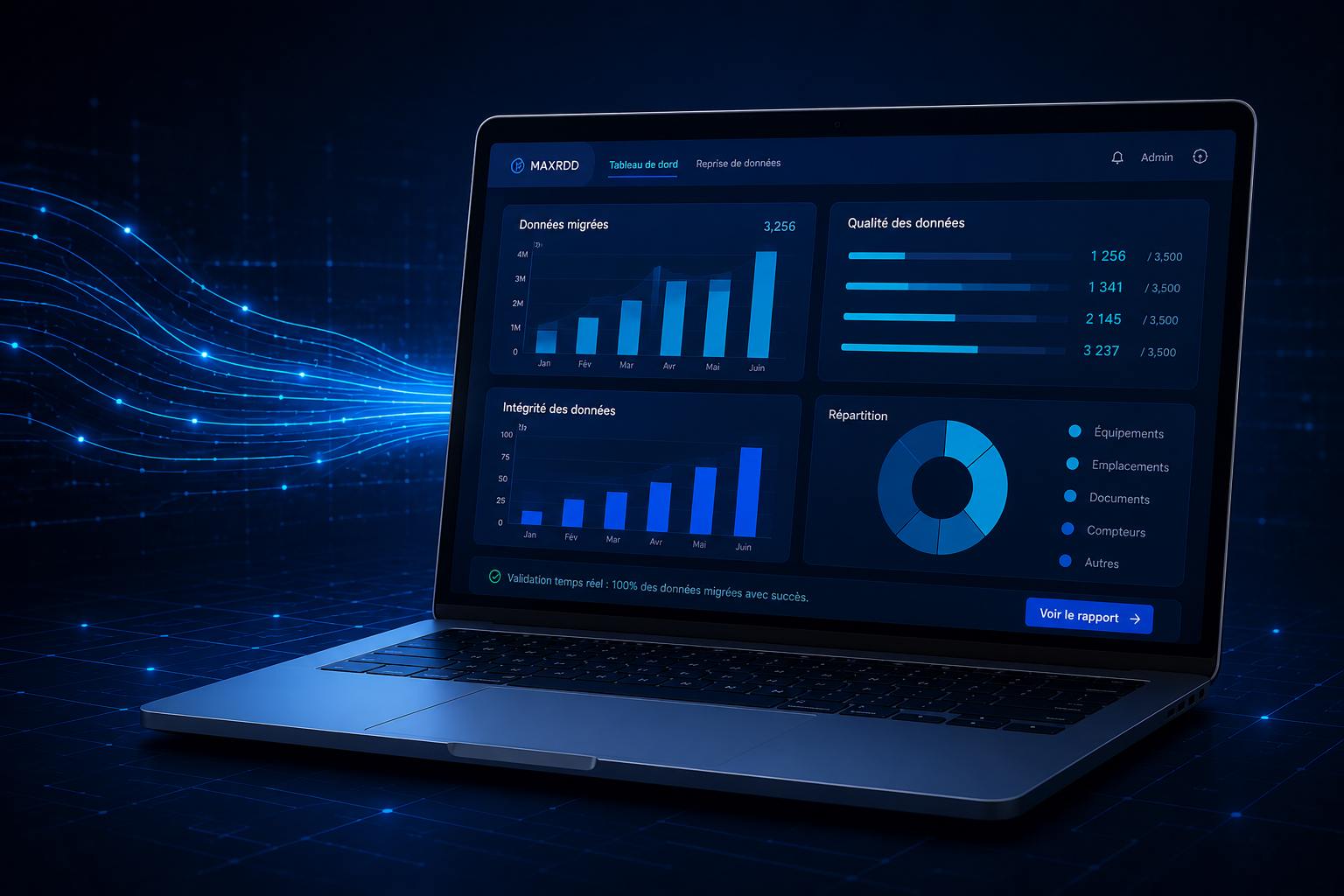 Reprise de données IBM Maximo de SUEZ avec la solution MAXRDD